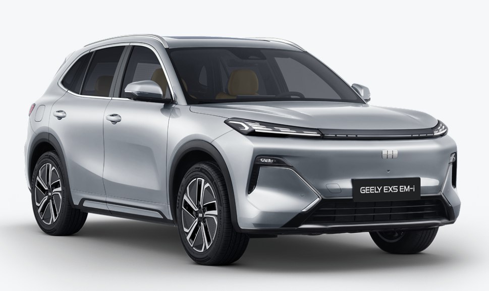 Geely EX5 EM-i Max, серебряный