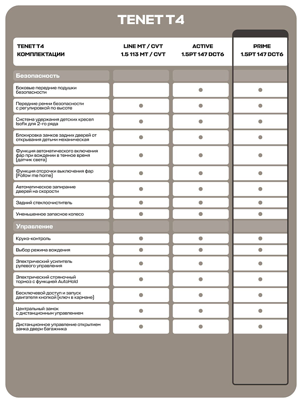 TENET T4 Prime, серый