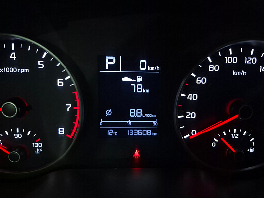 Kia Rio Luxe, 2017 года, пробег 133605 км