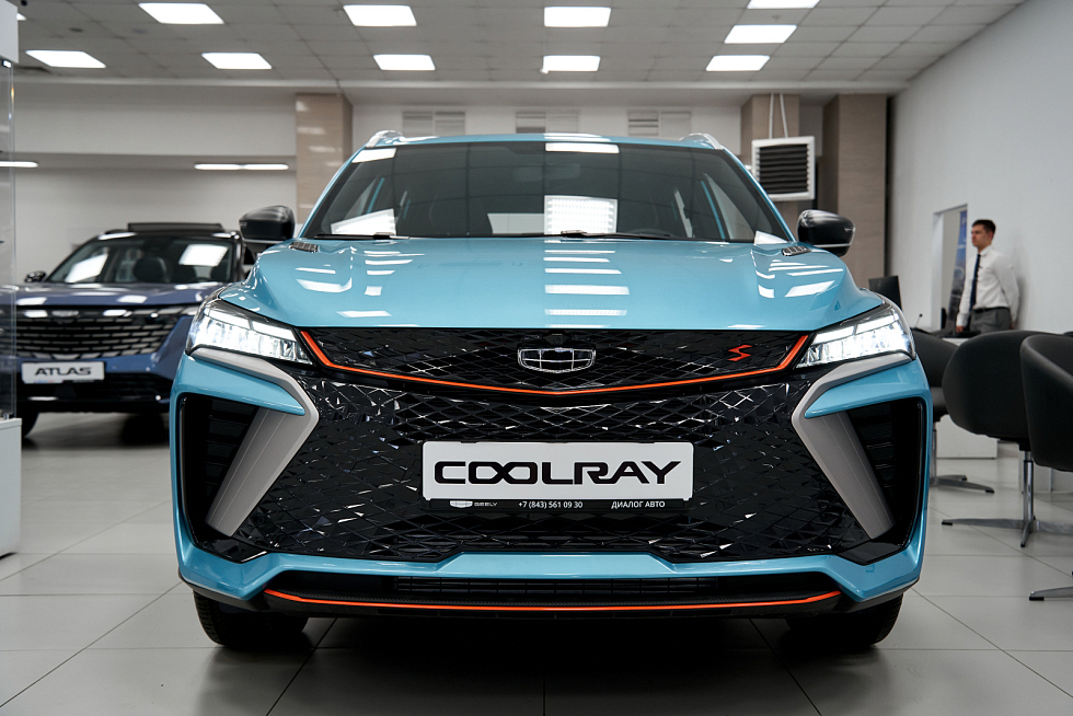 Geely Coolray Flagship, голубой