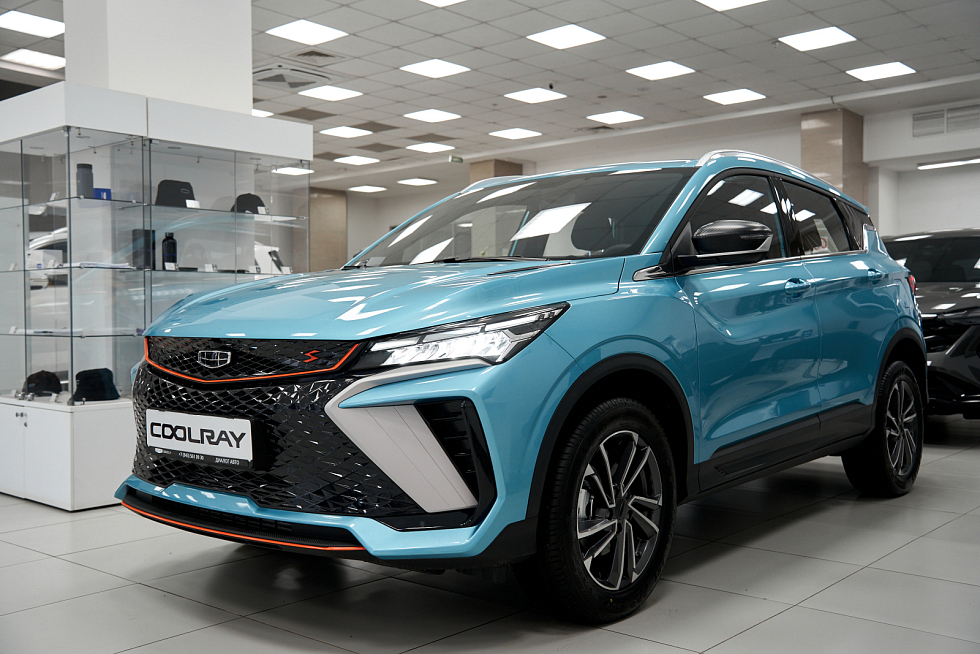 Geely Coolray Flagship, голубой