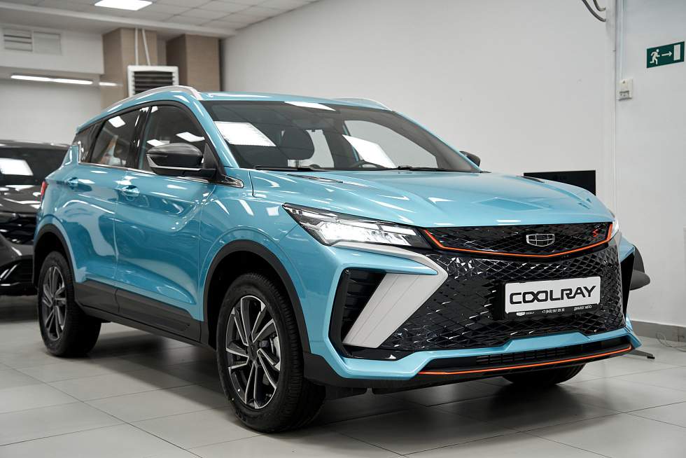Geely Coolray Flagship, голубой