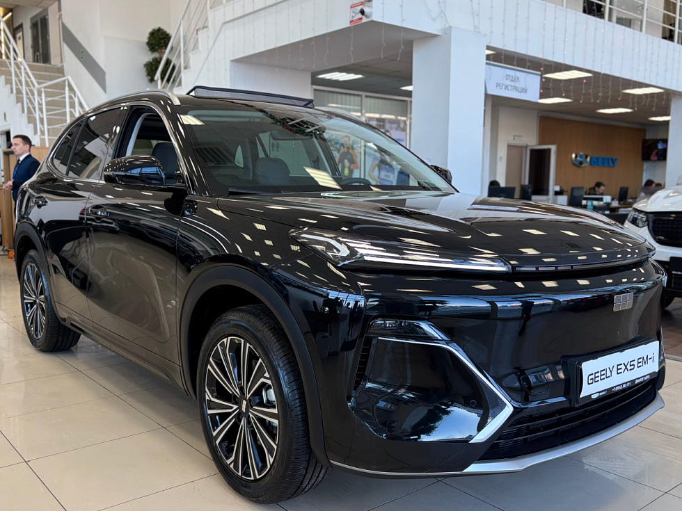 Geely EX5 Гибрид Макс EM-R, черный