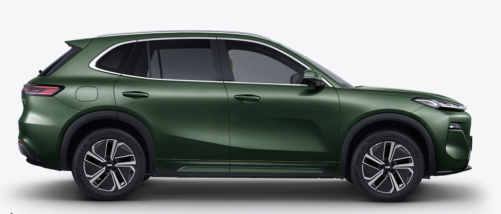 Geely EX5 EM-i Макс, зеленый